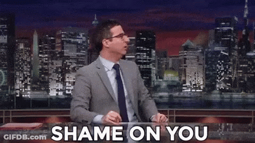 That's A Shame John Oliver GIF