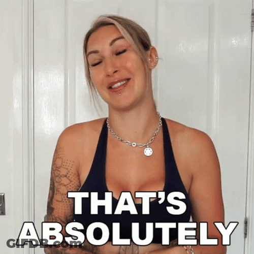 That's Absolutely Tracy Kiss Influencer GIF