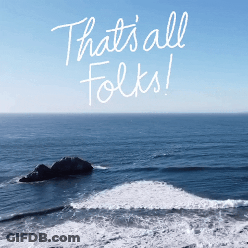 That's All Folks Beach View GIF