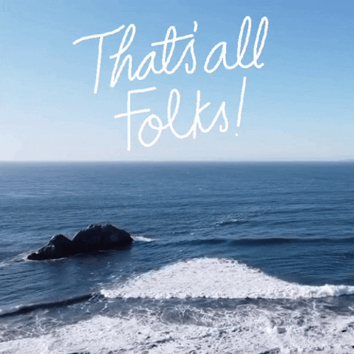 That's All Folks Beach View GIF