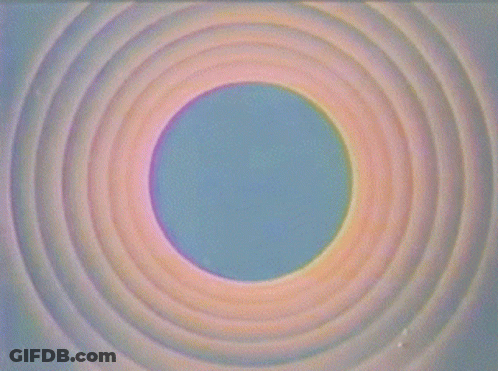 That's All Folks Cartoon Rainbow Background GIF