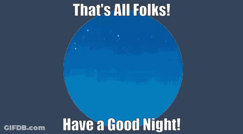 That's All Folks Good Night GIF
