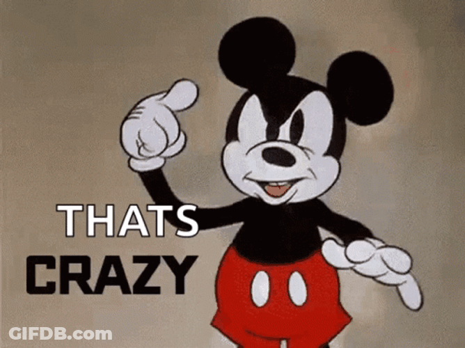 That's Crazy Mickey Mouse GIF