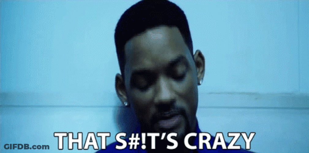 That's Crazy Shit Will Smith GIF