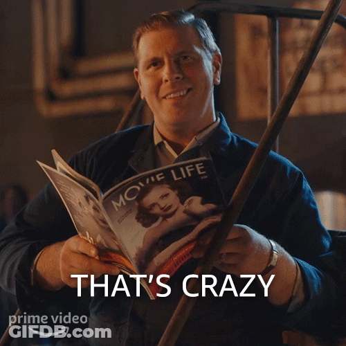 That's Crazy Smile Reading GIF