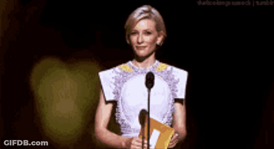 That's Gross Reaction In Award Ceremony GIF