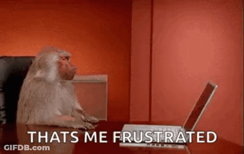 That's Me Frustrated GIF
