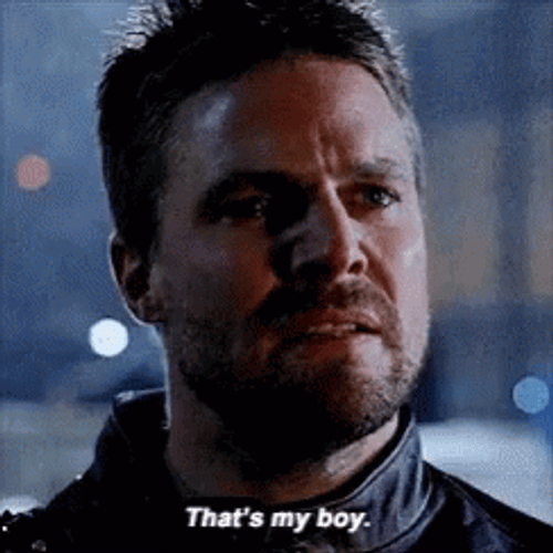 That's My Boy Oliver Arrow GIF