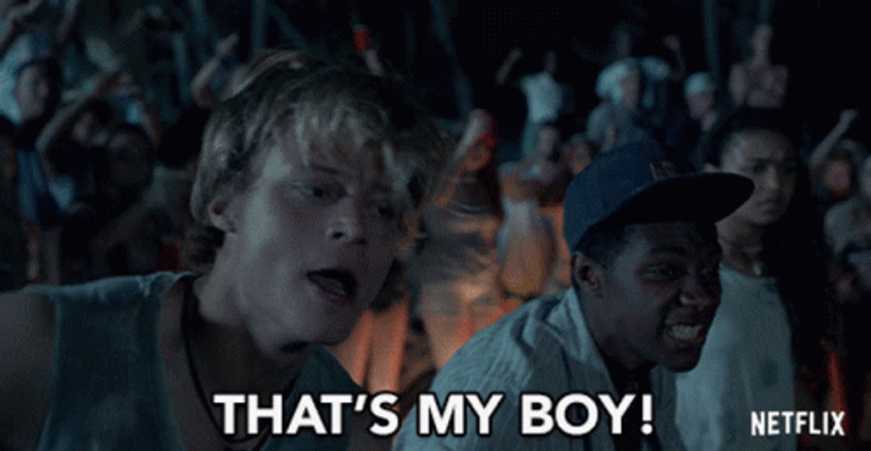 That's My Boy Rudy Pankow GIF