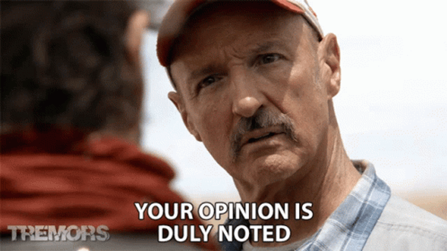 That's My Opinion Duly Noted GIF