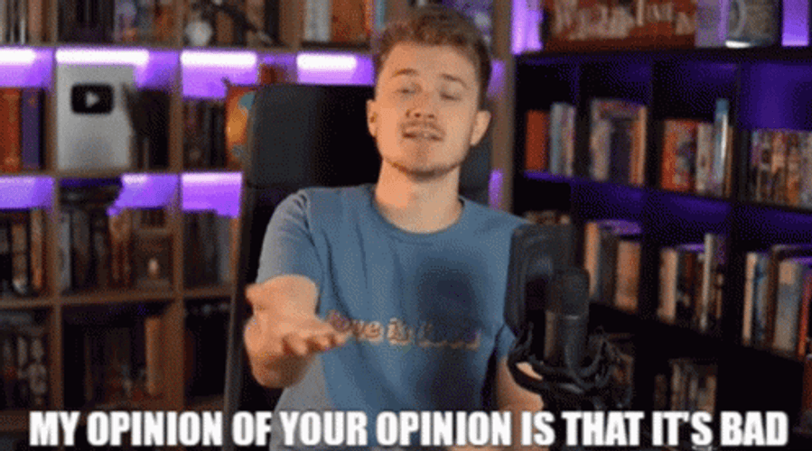 That's My Opinion Of Your Opinion GIF