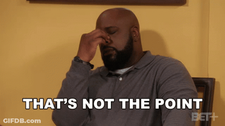 That's Not The Point GIF