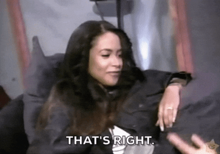 That's Riiight Aaliyah Nonchalant GIF