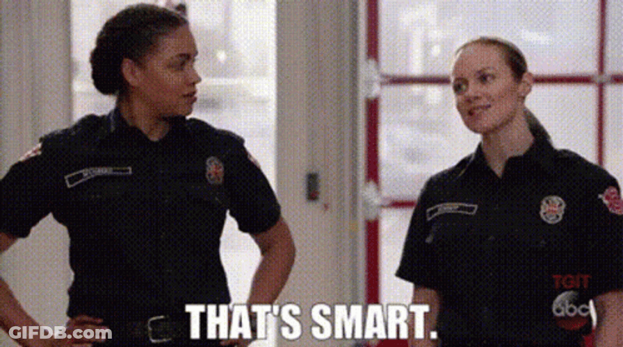 That's Smart Policewomen GIF