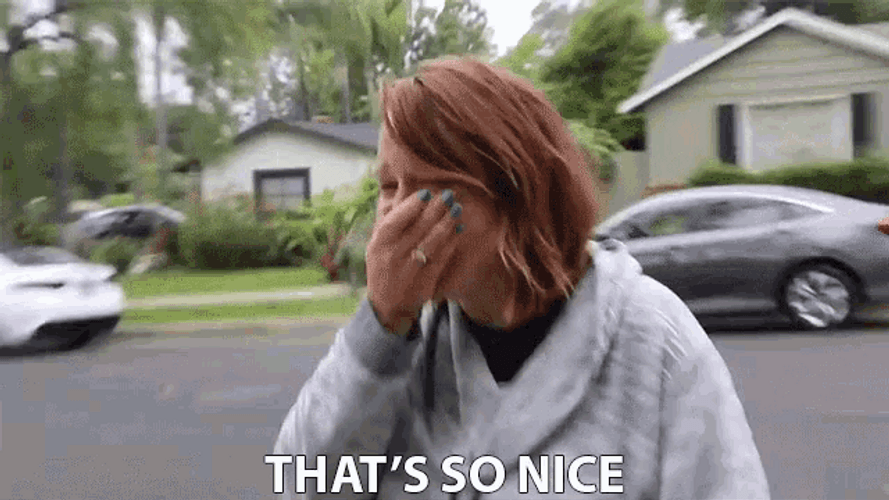 That's So Nice Surprised Lady GIF