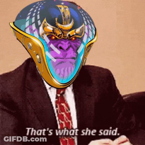 That's What She Said Alien Face Swap GIF