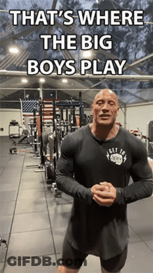That's Where The Big Boy Play Dwayne Johnson GIF