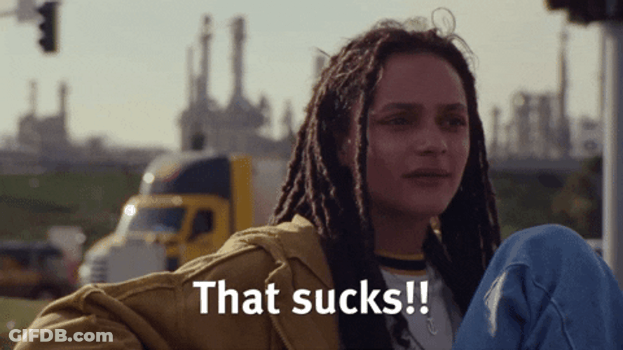 That Sucks Sasha Lane Theo GIF