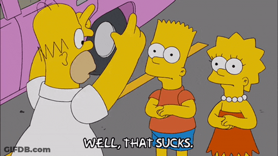 That Sucks The Simpsons Homer Bart Lisa GIF