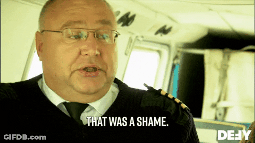 That Was A Shame Frustrated Man GIF