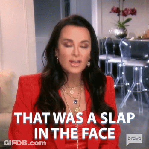 That Was A Slap In The Face Kyle Richards GIF