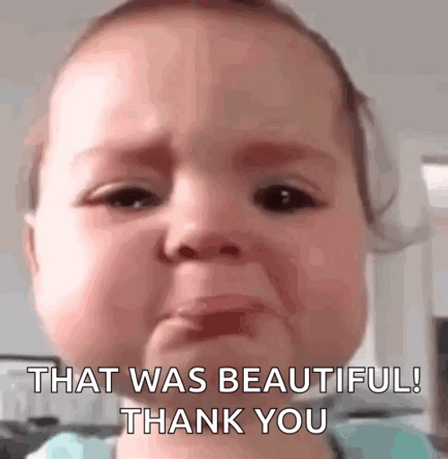 That Was Beautiful Thank You Crying Baby GIF