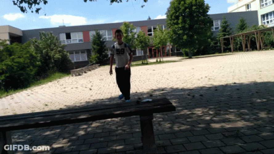 That Was Close Parkour GIF
