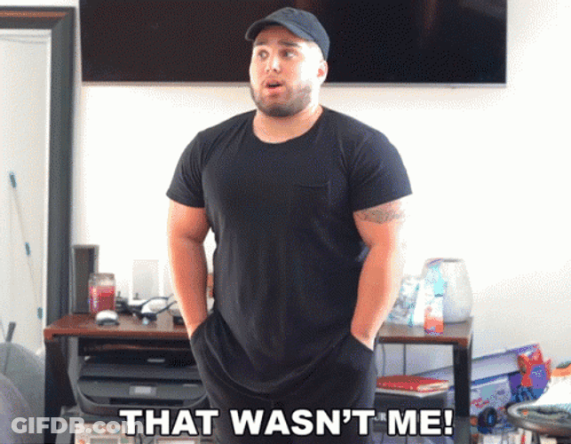 That Wasnt Me Im Innocent Guy GIF