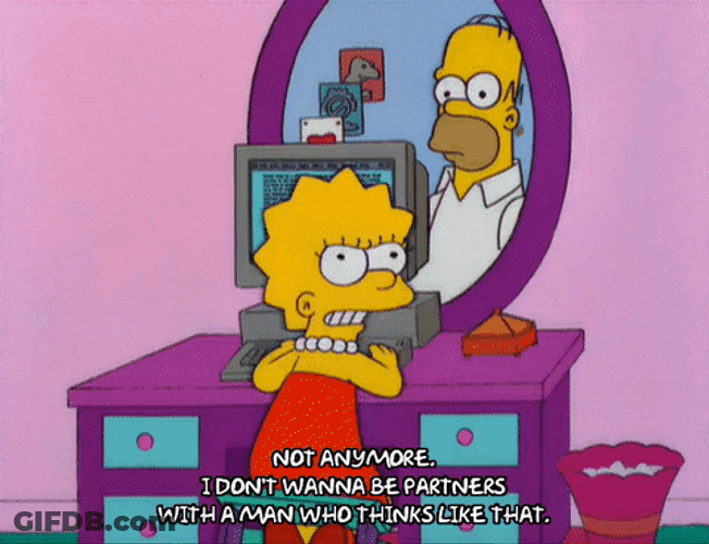 Thats A Man Homer And Lisa Simpson GIF
