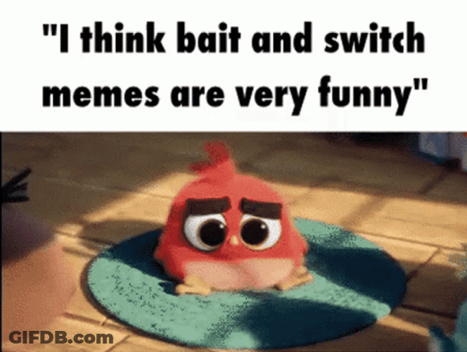 Thats Bait Worried Angry Bird GIF