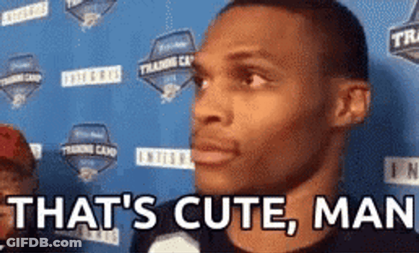 Thats Cute Russell Westbrook Interview GIF