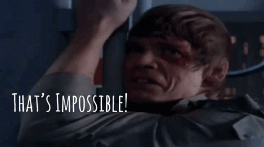 Thats Impossible Luke Skywalker GIF