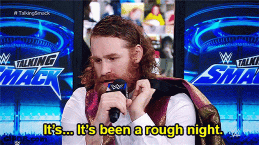 Thats Rough Buddy Sami Zayn GIF