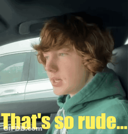 Thats So Rude Rude Vibes GIF