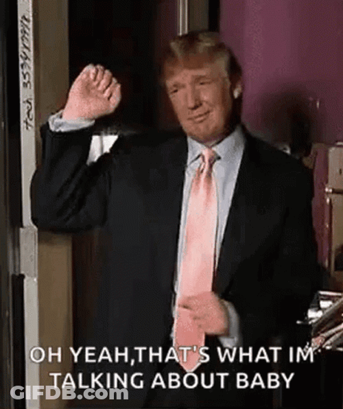 Thats What Im Talking About Dancing Donald Trump GIF