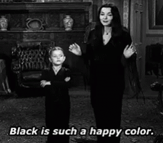 The Addams Family Black And White GIF