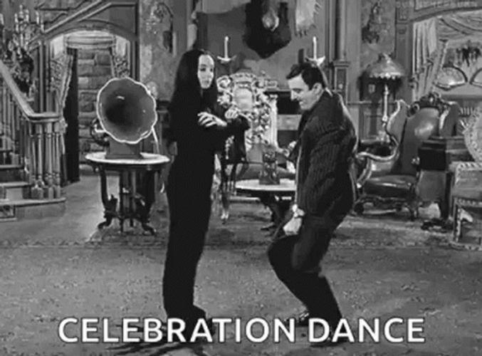 The Addams Family Celebration Dance GIF