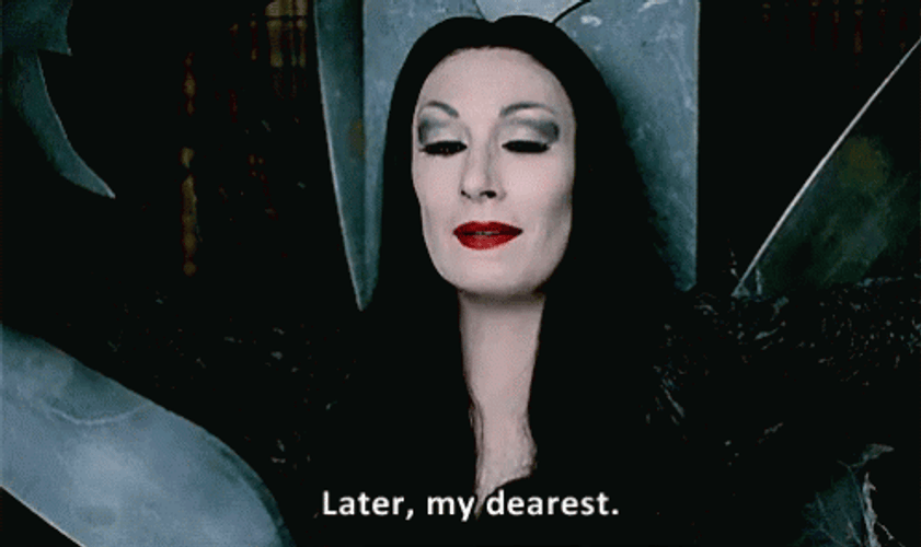 The Addams Family Morticia Looking Gorgeous GIF