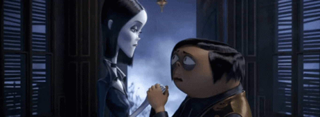 The Addams Family Sweet Hug Scene GIF