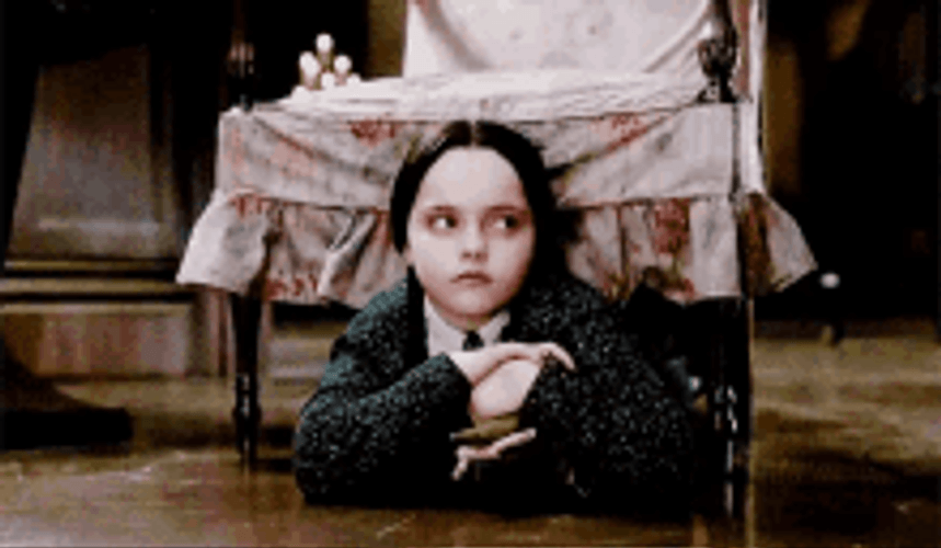 The Addams Family Wednesday Rolling  Eyes GIF