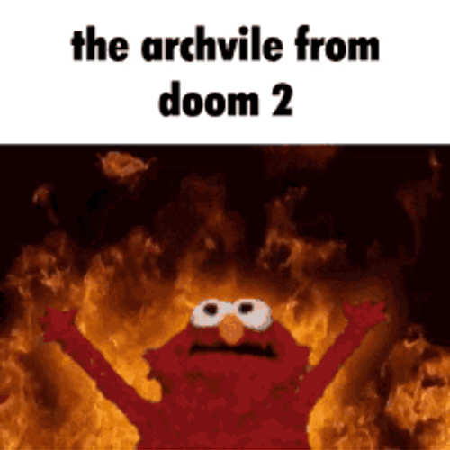 The Archvile From Doom 2 Is Lit GIF