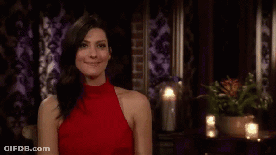 The Bachelorette Becca Kufrin Awkward Face GIF