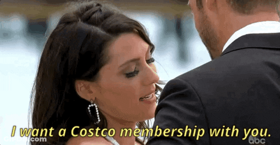 The Bachelorette Costco Becca Propose GIF