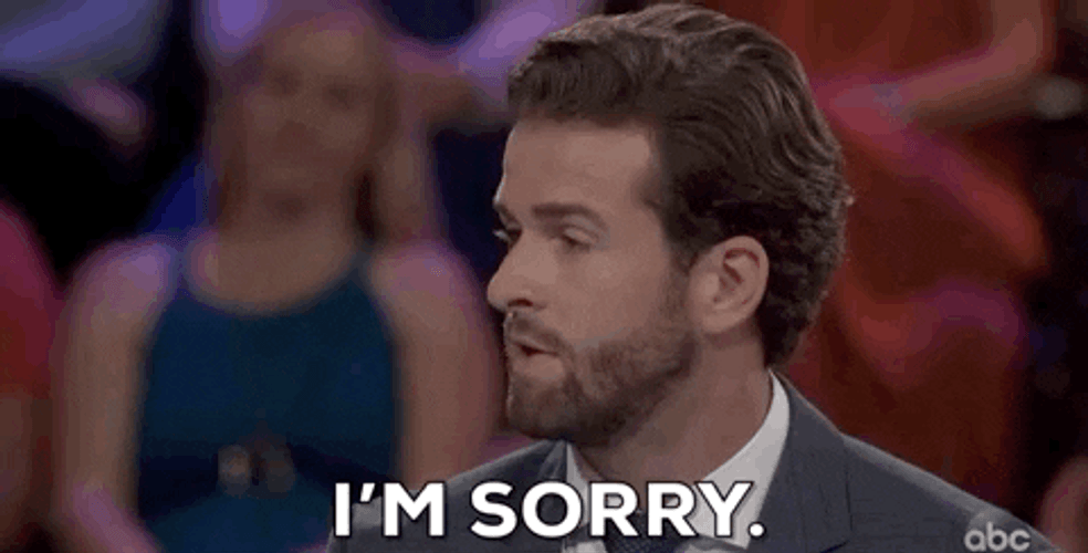 The Bachelorette I Am Sorry GIF