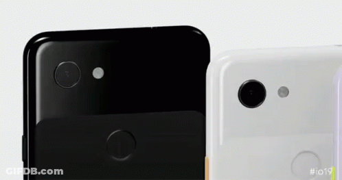 The Back Of A Black And White Phone With The Number I019 On It GIF