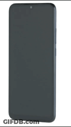 The Back Of A Black Redmi Phone With A Camera On It GIF
