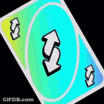 The Back Of A Uno Card Is Shown With A Light Shining Through It GIF