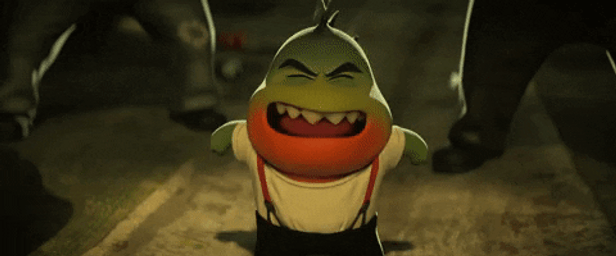 The Bad Guys Angry Mr. Piranha GIF