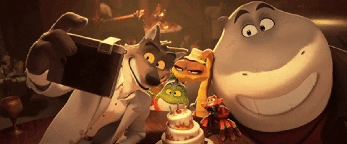 The Bad Guys Group Selfie GIF