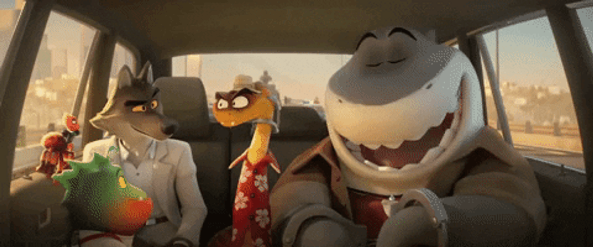 The Bad Guys Mr. Shark Howls GIF